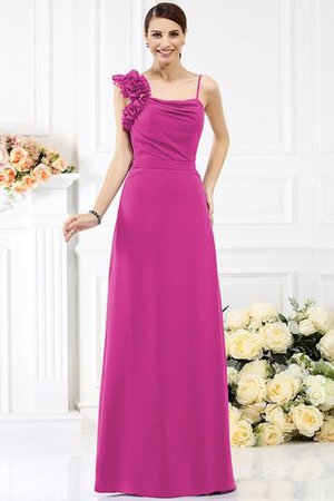 Ärmelloses Reißverschluss Chiffon Empire Taille Bodenlanges Brautjungfernkleid - Bild 10