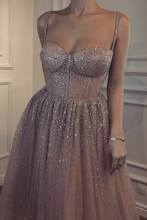 Robe de bal en tulle de princesse avec sans manches éblouissant ligne a - Photo 2