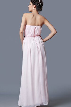 Robe de soirée fermeutre eclair ruché avec chiffon de bustier decoration en fleur - Photo 3