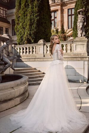 Elegante Vestido de Novia de Corte-A en Encaje de Hasta el suelo de Largo - Foto 2