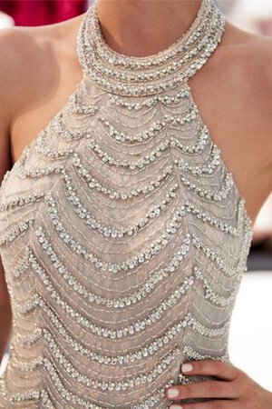 Robe de soirée de traîne courte avec cristal avec perle élégant longue - Photo 8