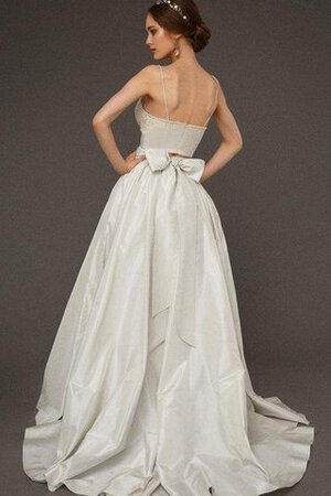 Vestido de Novia de Sin mangas de Hasta el suelo de Cola Corte de Cremallera de Natural - Foto 2