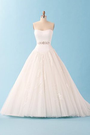 Robe de mariée vintage romantique majestueux avec sans manches avec lacets - Photo 1