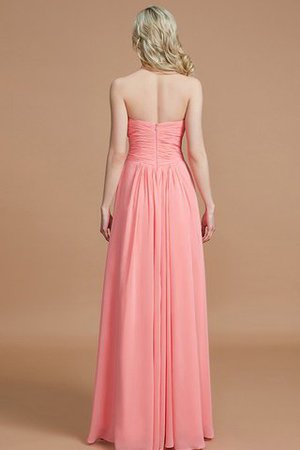 Abito da Damigella Senza Maniche in Chiffon Naturale A-Line Principessa - Foto 35