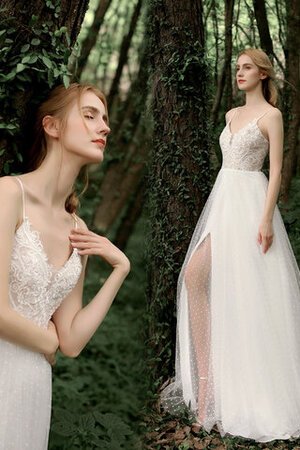 Robe de mariée en tout plein air en tulle captivant a plage solennelle - Photo 4