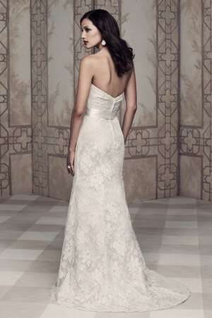 Robe de mariée elégant impressioé avec zip avec nœud à boucles ceinture - Photo 2