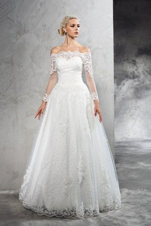 Robe de mariée longue delicat naturel longueur au ras du sol fermeutre eclair - Photo 1