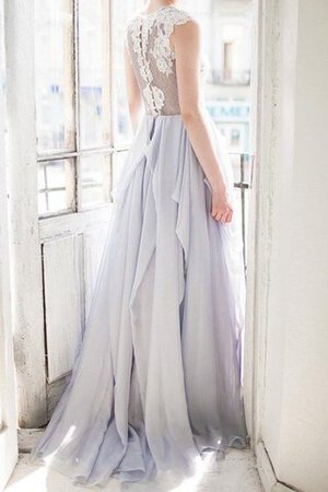 Einfaches prächtiges Brautjungfernkleid mit gekappten Ärmeln mit Applike - Bild 2
