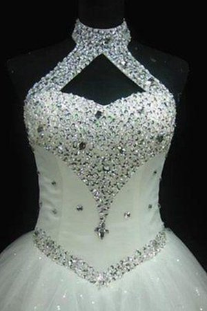 Abito da sposa convenzionale ball gown alta qualità con perline in paillette particolare - Foto 2