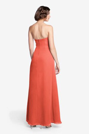 Robe demoiselle d'honneur ruché avec chiffon de bustier longueru au niveau de sol - Photo 22