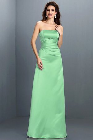 Robe demoiselle d'honneur naturel en satin de princesse avec zip de bustier - Photo 26