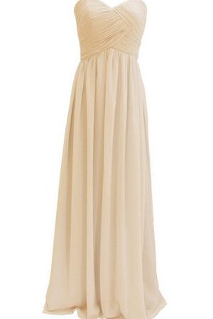 Robe demoiselle d'honneur plissé en chiffon avec sans manches fermeutre eclair ruché - Photo 13