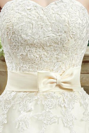Robe de mariée delicat serieuse naturel en tulle a-ligne - Photo 4