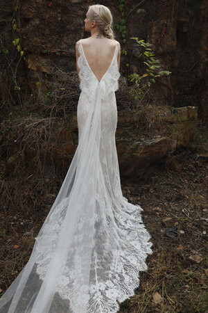 Robe de mariée jusqu'au sol sucré décolleté dans le dos intemporel impressioé - Photo 4