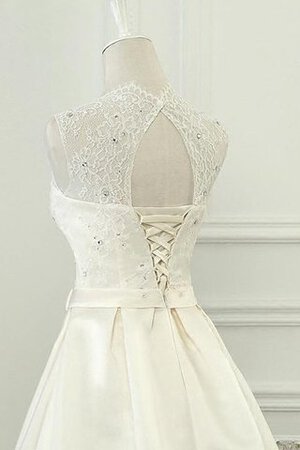 Robe de mariée facile textile en tulle en tissu pailleté avec jacket de col en v - Photo 3