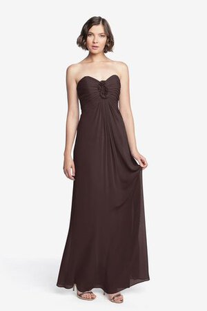 Robe demoiselle d'honneur ruché avec chiffon de bustier longueru au niveau de sol - Photo 29