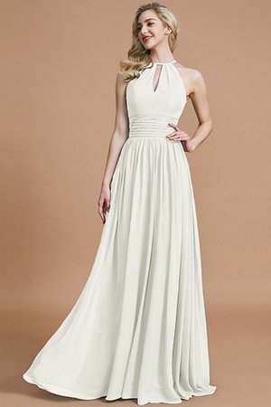 Abito da Damigella A Terra Senza Maniche A-Line Principessa in Chiffon - Foto 21