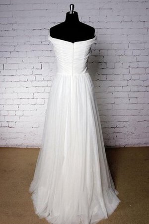 Robe de mariée facile avec zip d'epaule ecrite manche nulle de traîne courte - Photo 3