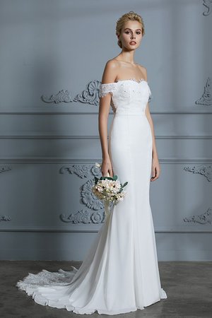 Abito da sposa con perline semplice adorabile fuori dalla spalla sexy moderno - Foto 1