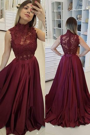 Vestido de Fiesta de Corte princesa en Satén de Sin mangas de Moda - Foto 1