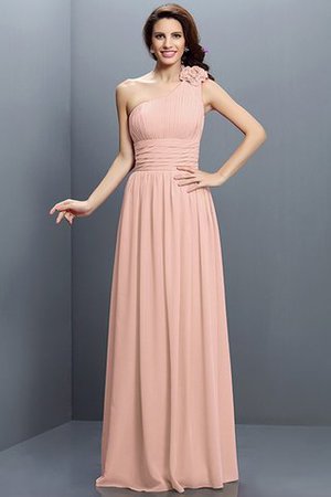 Robe demoiselle d'honneur longue en chiffon au drapée jusqu'au sol fermeutre eclair - Photo 21