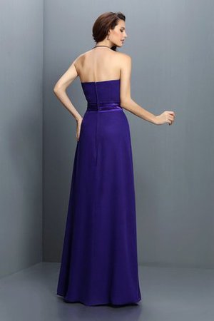 Robe demoiselle d'honneur longue au drapée avec zip ligne a avec chiffon - Photo 2