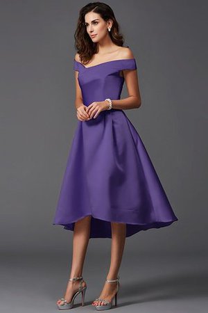 Robe demoiselle d'honneur naturel bref haut bas asymétrique de princesse - Photo 24