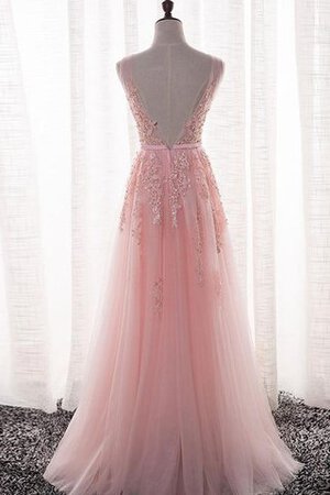 Robe de bal romantique luxueux intemporel avec sans manches textile en tulle - Photo 5