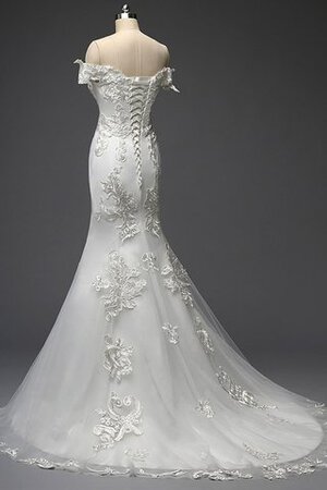 Ärmelloses Normale Taille Unverwechselbar Extravagantes Bodenlanges Brautkleid - Bild 5