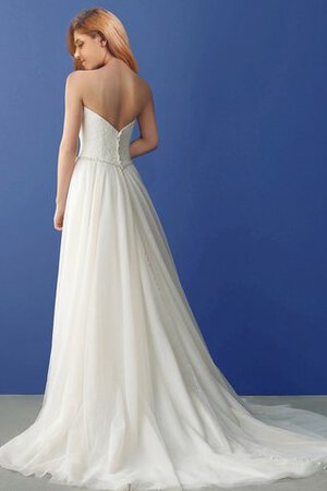 Vestido de Novia de Cremallera de Natural de Escote Corazón de Sin mangas - Foto 2