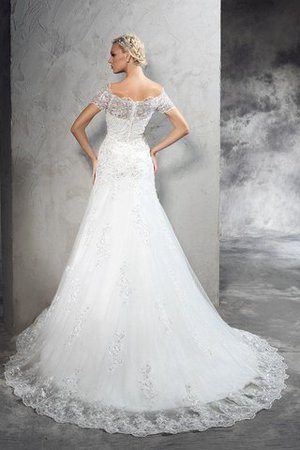 Abito da Sposa Stravagante Lunghi Moderno Tubino con Applique - Foto 2