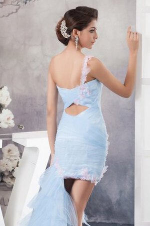 Robe de cocktail bref avec fleurs trou de serrure ruché - Photo 2