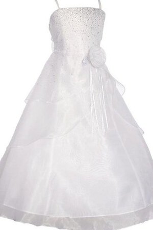 Robe de cortège enfant pailleté en tulle manche nulle fermeutre eclair longueur au ras du sol - Photo 3