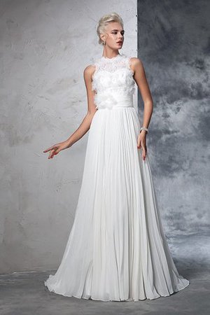 Robe de mariée longue de princesse en chiffon elevé a-ligne - Photo 3