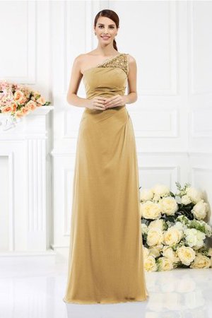 Robe demoiselle d'honneur longue en satin collant d'épaule asymétrique avec zip - Photo 19