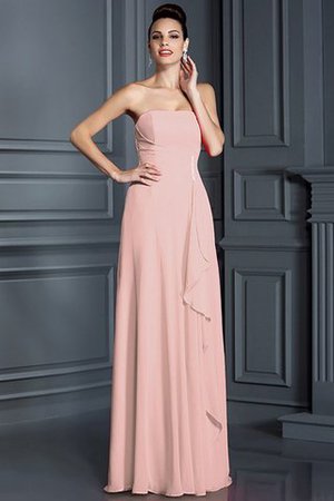 Robe demoiselle d'honneur manche nulle a-ligne en chiffon avec zip de princesse - Photo 21