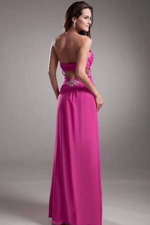 Robe de soirée de col en cœur avec perle en chiffon de tour de ceinture en haute - Photo 1