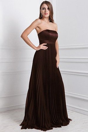 Robe demoiselle d'honneur en chiffon fermeutre eclair de lotus de bustier ligne a - Photo 6