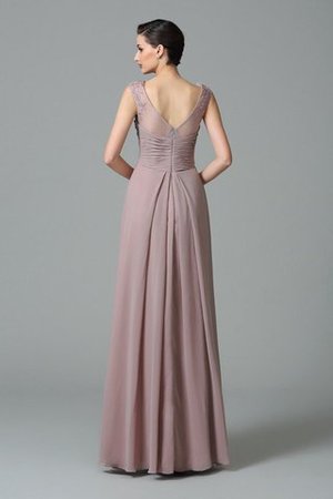 Robe demoiselle d'honneur longue jusqu'au sol de princesse avec chiffon ruché - Photo 30