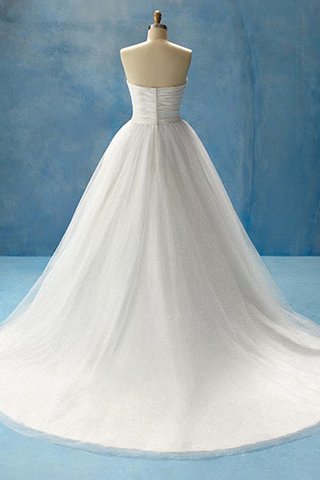 Robe de mariée naturel sobre avec sans manches ruché bustier de bijouterie - Photo 2
