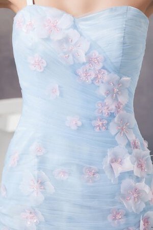 Gerüschtes Schlüsselloch Rücken mini Cocktailkleid mit Blume - Bild 7