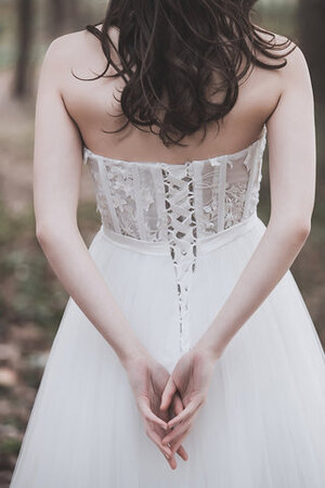 Robe de mariée accrocheur en tout plein air ligne a longueur au ras du sol romantique - Photo 5