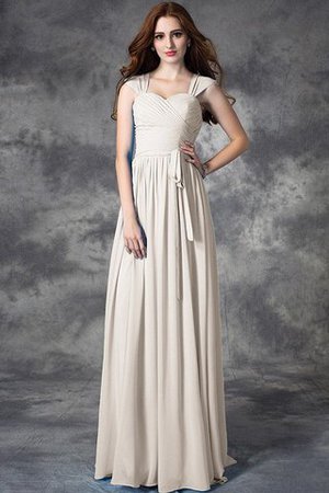 Prinzessin Breiter Träger Normale Taille Reißverschluss Chiffon Brautjungfernkleid - Bild 19