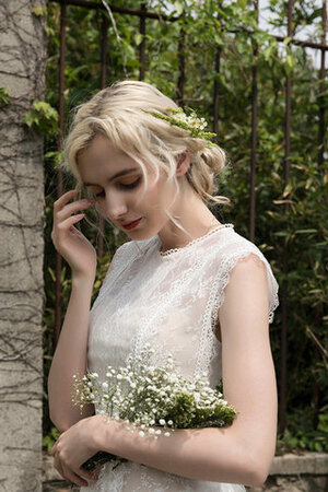 Abito da sposa stravagante a riva cerniera in pizzo squisito a-line - Foto 6