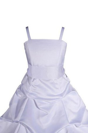 Robe de cortège enfant avec nœud à boucles ornée bretelles spaghetti - Photo 1