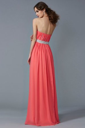 Robe de bal longue de princesse avec chiffon a-ligne avec perle - Photo 2