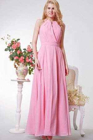 Chiffon A-Line normale Taille langes bodenlanges Abendkleid - Bild 1