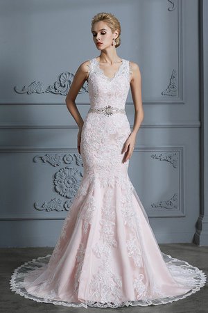 Elegante Vestido de Novia de Largo de Llamativo de Plisado - Foto 3