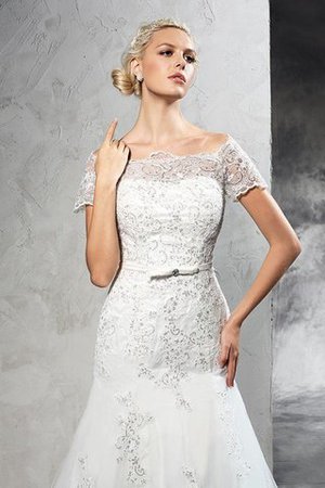 Abito da Sposa Stravagante Lunghi Moderno Tubino con Applique - Foto 3