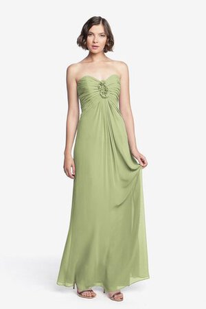 Robe demoiselle d'honneur ruché avec chiffon de bustier longueru au niveau de sol - Photo 31